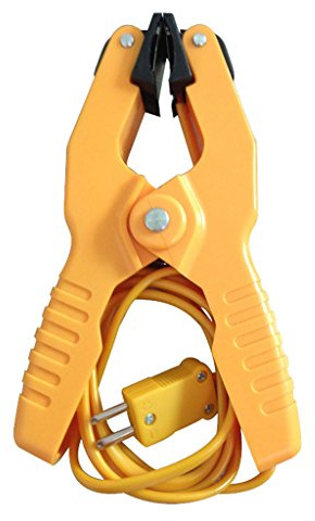 Type K Pipe Clamp Temperature Lead Probe HVAC Pipes Jaw Clip Plumbing Clamp
