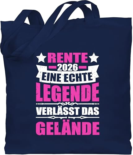 Shirtracer - Baumwolltasche - Rentner - Taschen - Rente 2026 eine echte Legende verlässt das Gelände