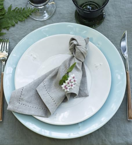 La Rochère Dessertteller Keramik Abeille Biene Natur Ø 214 mm - 4er Set