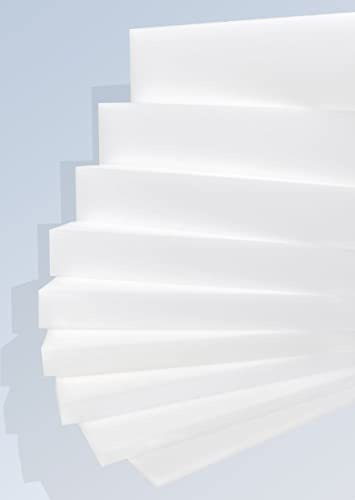 Dinaflex Schaumstoffplatte Schaumstoff Zuschnitt 50 x 200 x 10 cm RG 20/17 Topper Matratzen in vielen Größen zur Auswahl Direkt vom Hersteller