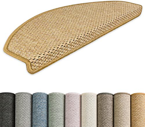 Kettelservice-Metzker Stufenmatten Göteborg kombinierbar mit Teppich Läufer Mais Halbrund 15er Set