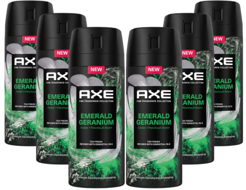Axe Premium Bodyspray Emerald Geranium ohne Aluminiumsalze 150 ml 6 Stück