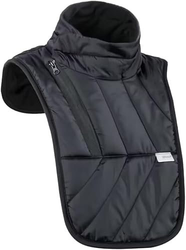 Queta Housse Protection Couvre Cou et Poitrine pour Moto, Coupe-Vent Imperméable Couverture Chaude Contre Le Froid et la Pluie
