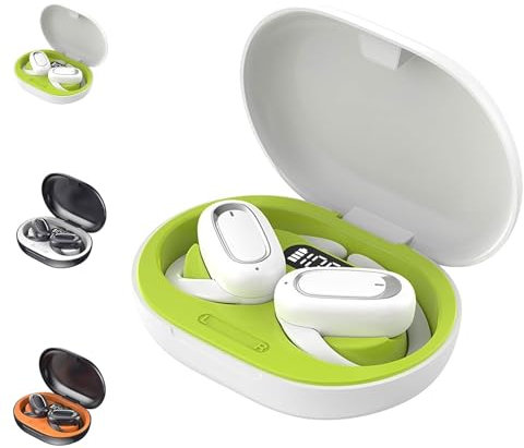 Sovtay 2023 Latest 3D Surround Sound Open OWS Bluetooth Headset, Wireless Open Ows Bluetooth Headset, Sports Hanging Wireless Headphones, Open Ear Headphones Waterproof, New Bone Earphones (Green)