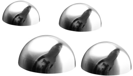 Toyvian 4stücke Reflektierende Ball Gartenkugel Poliert Semi Ball Blickfang Outdoor Dekoration Garten DIY Zubehör