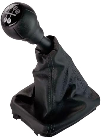 Shkalacar 5 Gang Auto Schaltknauf Abdeckung passend für Opel CORSA C, Universal Hand Schaltknaufmanschette mit Sockeleinfassung, Auto Schaltknauf für Autos