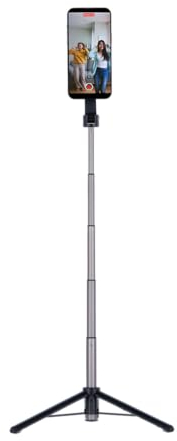 Rollei Magnetic Smartphone Selfie Tripod: Praktisches Mini-Stativ mit MagSafe®*-Anschluss und Fernauslöser. Vielseitig einsetzbar als Dreibeinstativ oder Selfie-Stick. Flexibel kippbare Halterung