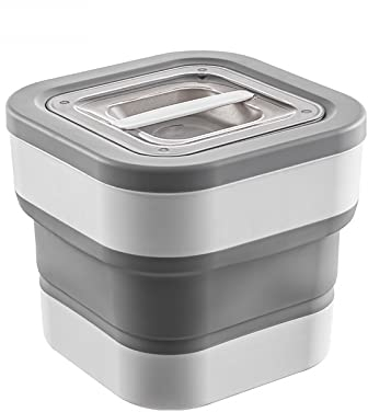 GANDUNQI Faltbare große Kapazität Hundefutter-Aufbewahrungsdosen, Hunde- und Katzenfutterbehälter, Magnetverschluss, feuchtigkeits- und insektenresistent, versiegelte Aufbewahrungsbox