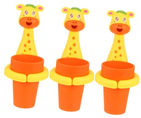 Amosfun 3 Sets Zahnbürstenhalter Zur Montage Am Mundwasserbecher Für Das Badezimmer Pp-Material Platzsparendes Design Kein Stanzen Moderne Zahnbürstenaufbewahrung