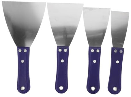 DOITOOL Werkzeug Zum Entfernen Von Trockenbauwänden Und Farbe 4-teilig Kittschaber Aus Edelstahl Sauberer Schlamm Trockenbau-farbschaber Bequemer Griff