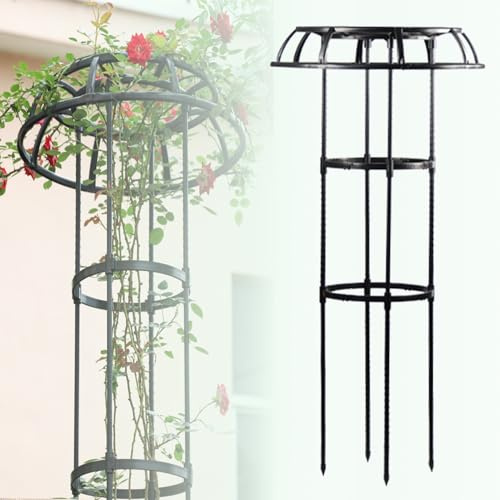 Rankgitter für Kletterpflanzen - Metall Glyzinie Stützrahmen Rostfrei Regenschirm Rankgitter für Ranken, Rosen, Blumen und Tomaten (41.34in / 105cm)