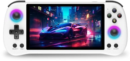 Console de Jeu Manuelle Rétro X55 pour Les Adultes pour Enfants, 5,5 écran IPS HD, Prise en Charge des émulateurs de 30+, Système de Jeu Portable avec des Jeux Rétro (16g et 256g)