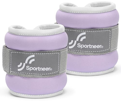 Sportneer Ankelvikter för ben och armar – viktmanschetter set för kvinnor och män för styrketräning, löpning, promenader, fitness 2 x 0,5 kg/2 x 1 kg/2 x 1,5 kg/2 x 2 kg/2 x 3 kg