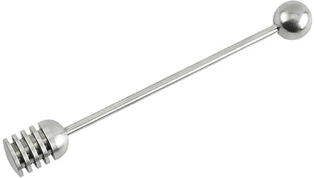 BIUDECO Bâtonnets De Miel Simples Acier Inoxydable Outils pour Prise De Miel Fournitures pour Maison