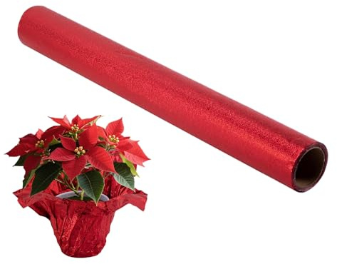 Baoqifong Rotolo di pellicola per fioristi, 9,14 m, impermeabile, per vasi di fiori, per Natale, matrimonio, imballaggio, artigianato, laurea, festa di laurea