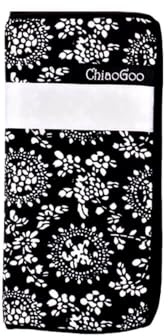 chiaogoo Nadelspiel-Etui für Sockenstricknadeln, Schwarz/Weiß, 18x9 cm