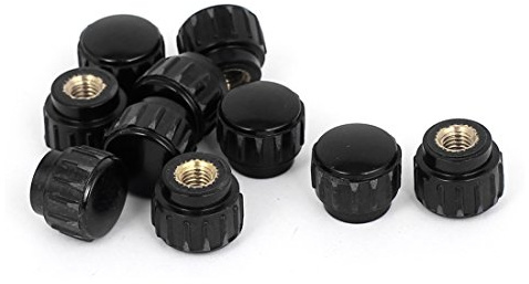 sourcing map 10Stk. M5 x 15mm Innengewinde Kunststoff Rändelkopf Klemmknopf Jig schwarz de | Innengewinde