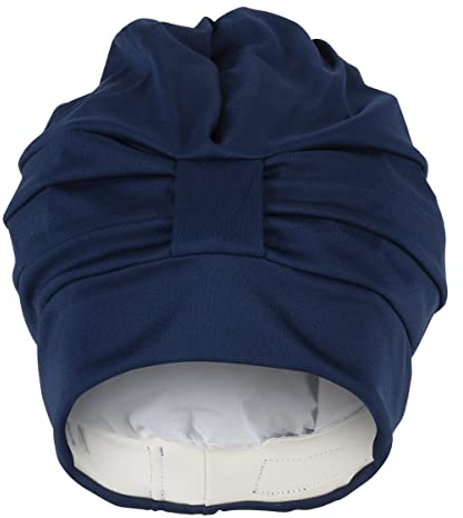 Fashy Unisex badehætte Stoffbadehaube, marine, Einheitsgröße EU