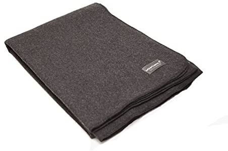 MOUNTAINHILL Wolldecke / Bundeswehrdecke / Armeedecke - stahlgrau - 150 x 225 cm