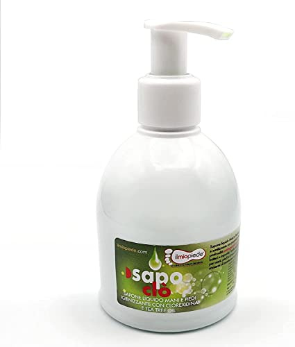 SAPOCLO' - Jabón Líquido Higienizante de Manos y Pies con clorhexidina, eficaz contra gérmenes y bacterias (250ml)