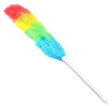 Spolverino Piumino Colorato Mobili per Ufficio in Plastica Appeso Telescopico per Polvere Estensibile Maniglia Strumento per La Pulizia Auto Casa Antistatico