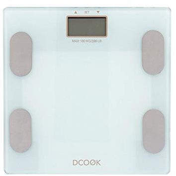 Dcook Gallery Scale Measures Fat Up to 180 kg - 30x30x2 cm White