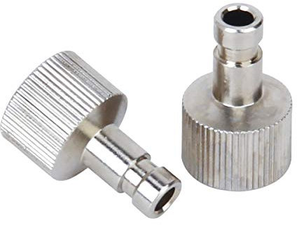tooloflife 2 Stück 1/8-Zoll Airbrush Schnellspanner Airbrushpistole Adapter Schlauch Quick Disconnect Relase Airbrush Kupplung Fitting für Airbrush Kompressoren