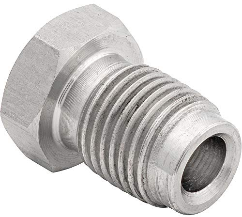 4LIFETIMELINES Stainless Steel Brake Line Tube Nut, 3/16 (M10x1.0 Bubble), Bag of 10