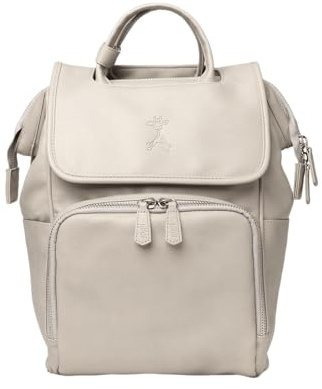 Wickelrucksack | Wickeltasche | Wickelrucksack | Wickeltasche | Hopsital Tasche | Kunstleder | Veganes Leder | Babytasche | BOUNTY, grau, L