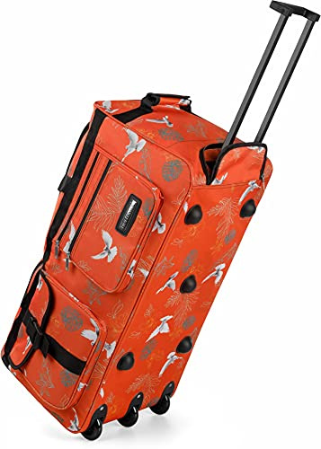 Reisetasche Jumbo Big-Travel 3 Rollen riesige 80 Liter XXL V4 5. Generation NEU von normani® Farbe Pigeon Größe 80 l