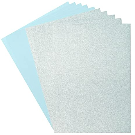 Vaessen Creative 800208-013 Florence Cardstock (216g/m²) & Glitzerpapier (250g/m²), Ozeanblau, DIN A4, 10 Stück, für Scrapbooking, Kartenherstellung, Stanzen und andere Papierbasteleien, Multi