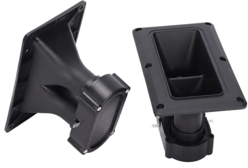 Horn-Hochtöner mit breiter Streuung, 2 Stück 75/150W Horn-Audio-Lautsprecher mit breiter Streuung, 98dB 3-20KHz Piezo-Hochtöner, Piezoelektrischer Keramik-Lautsprecher mit hoher Empfindlichkeit