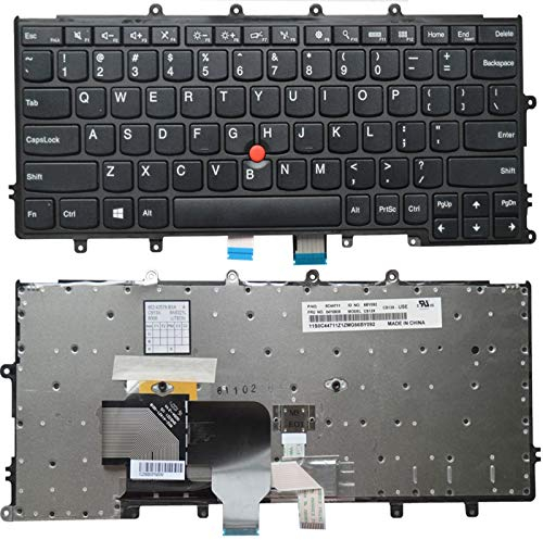 YANHAO [Laptop-Tastaturen] US/RU/SP/LA/JP/AR Laptop-Tastatur for Lenovo for Thinkpad X230S X240 X240S X250 X250S x240i X270 X260S Laptop ohne Hintergrundbeleuchtung (Color : US)