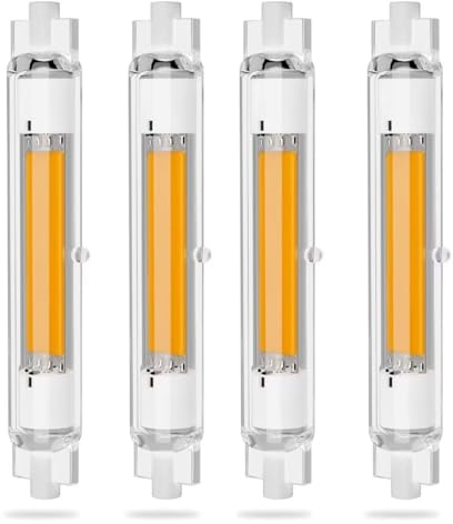 R7S LED 118mm 30W Dimmbar Glühbirne, R7S LED 30W Dimmbar Lampen Ersatz für 200W 300W Halogen Leuchtmittel, LED R7S Warmweiß 3000K 3000LM, Kein Flackern, 360°Abstrahlwinkel LED Stab, 4er Pack