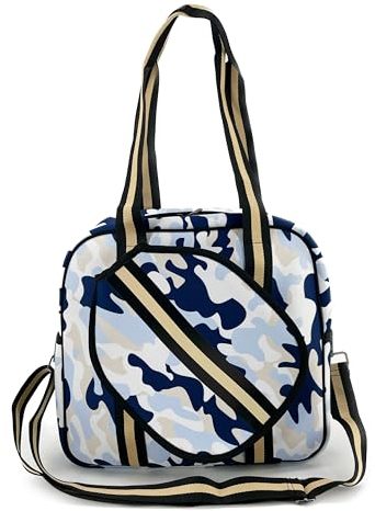 Gespann Leichte Squash-Schläger, Squash-Tasche, Squash-Tasche mit abnehmbarem Schultergurt, Blau / Camouflage