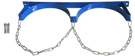 MagiDeal Support mural de réservoir de, support mural de réservoir de, réservoir d'hélium Durable, cylindres comprimés, support de réservoir de, Double Bleu