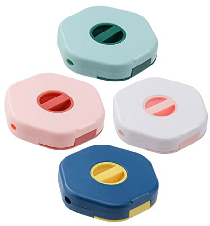 Angoily 4pcs Cable Winder and Cord Management Box Set Mobile Phone Stand, Portable Data Cable Storage Organizer for Travel and Home Use in White, Green, Blue, and Pink
