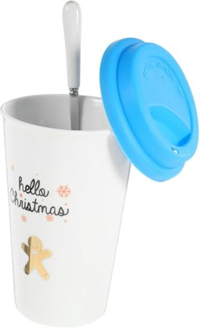 OKUMEYR Weihnachtsbecher Trinkbecher Weihnachtskaffeetassen the office mug beerpong Espressotasse Kaffeebecher Bierbecher Keramikbecher Mit Deckel Wasserbecher Reise-Becher Porzellantasse