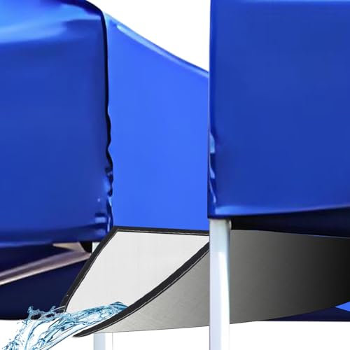 HFYZZ 2 grondaie da 3,5 m per tettoia pop-up, tettoia in polietilene, accessori di drenaggio con 22 corde elastiche a sfera, per eventi estivi all'aperto, feste, bianco