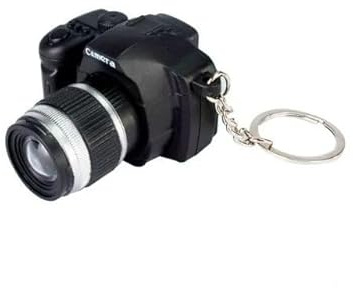 Gowxs Porte-clés Décoratif avec Son pour Appareil Photo - Mini Caméra, Anneau Fantaisie Mignon, Jouet pour Enfants, Cadeau Créatif pour Sac et Portefeuille