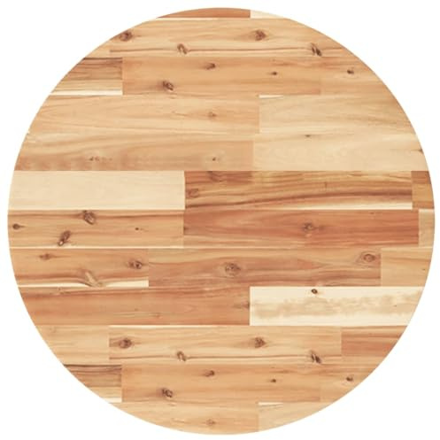 vidaXL Tischplatte Rund Ø60x2 cm Massivholz Akazie