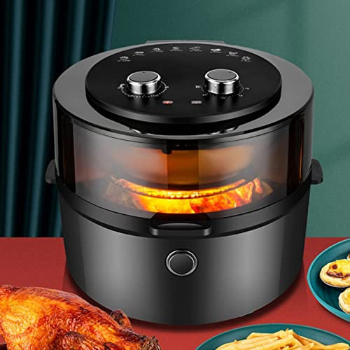 MZGDONGF Freidora de Aire de 8 l con Ventana fácil de Usar y tecnología de freír con Aire Caliente, freír con Aire, Hornear, recalentar, deshidratar, se Necesitan 1350 W Safehappy