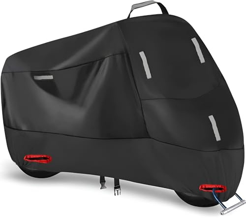 zjxhnb Motorrad Abdeckungen für BMW R 1150 RT (2001-2004), Motorrad Abdeckplane Wasserdicht UV-Beständiges Outdoor Wasserdicht Schutzhülle Zubehör,XXXL-Black