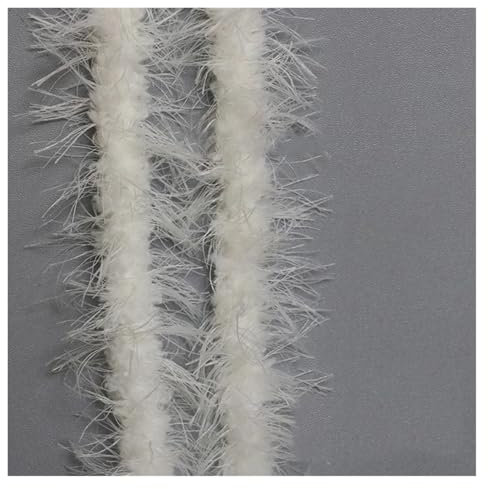 OZLCUA Pfeifenreiniger Für Bastelarbeiten 10 stücke Plüsch Twist Sticks Mit Eisen Draht Wolle Twist Seil Langhaarigen Phoenix Feder Band Bar Streifen Stick Trim Wurzel DIY Nähen Handwerk(Color-02)