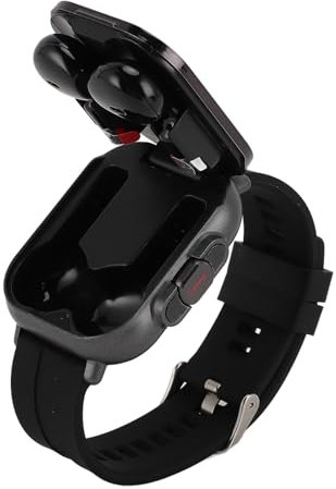 BAFOVY Smartwatch with Built-in Earbuds Fitness Tracker Sleep Monitor Heart Rate Monitor Music & Calls for iOS Android Unisex