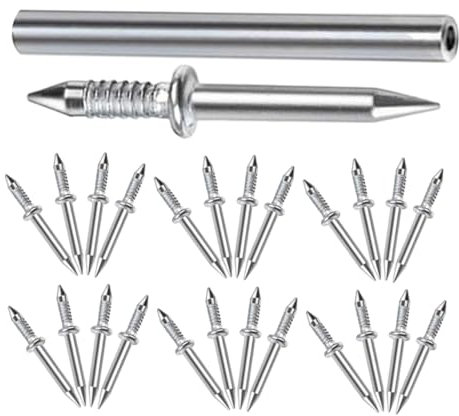 YOSADIER 50pièces Clous Double Tête Sans Marque Pour Plinthes Kit De Clous Avec Outil De Montage Fixation Fiable Et Installation Facile Pour Décoration Murale Et Cadres