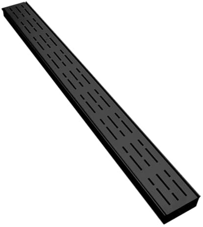 Système de canal de drainage, large drain de tranchée flexible pour cour, canal de drainage en métal pour allée de gravier/béton, options de longueur de 0,9 m/1,5 m/1,8 m