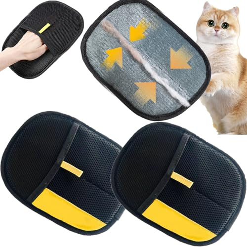 Shdely Sweep Pro, All Fonud Pet Hair Removal Glove, Electrostatic Pet Hair Remover Glove, Pet Hair Remover Mitt For Furniture, Versatile Pet Grooming Gloves For Dog & Cat (2 PCS)