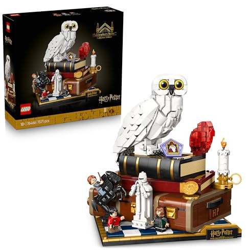 LEGO Harry Potter De vises sten – Samlarobjekt – Byggsats för vuxna med en figur av fjällugglan Hedwig och 3 minifigurer – Present till män, kvinnor och fans – 76466