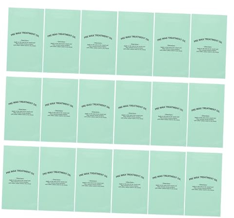Healeved 50 Pièces Lingettes Nettoyantes Pré-dépilation Individuellement Emballées Lingettes Huile Nettoyante pour Préparer la Peau Épilation Apaisantes et Pratiques pour